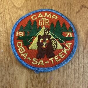 Boy Scout Camp Oba-Sa-Teeka Canada Patch 1971